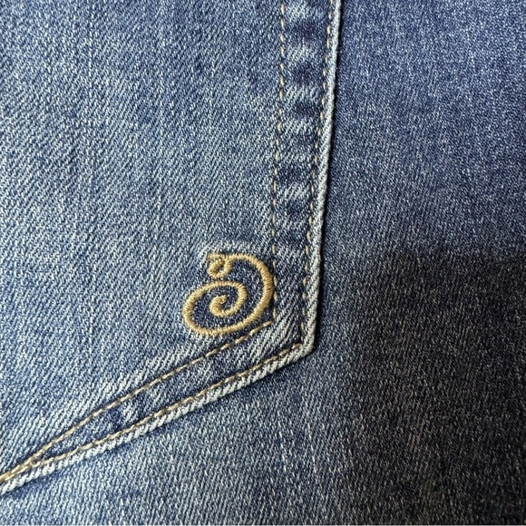 Indigo Rein Womens Curvy Fit Distressed Ripped Skinny Jeans Dark Wash Size 7 - Picture 5 of 6